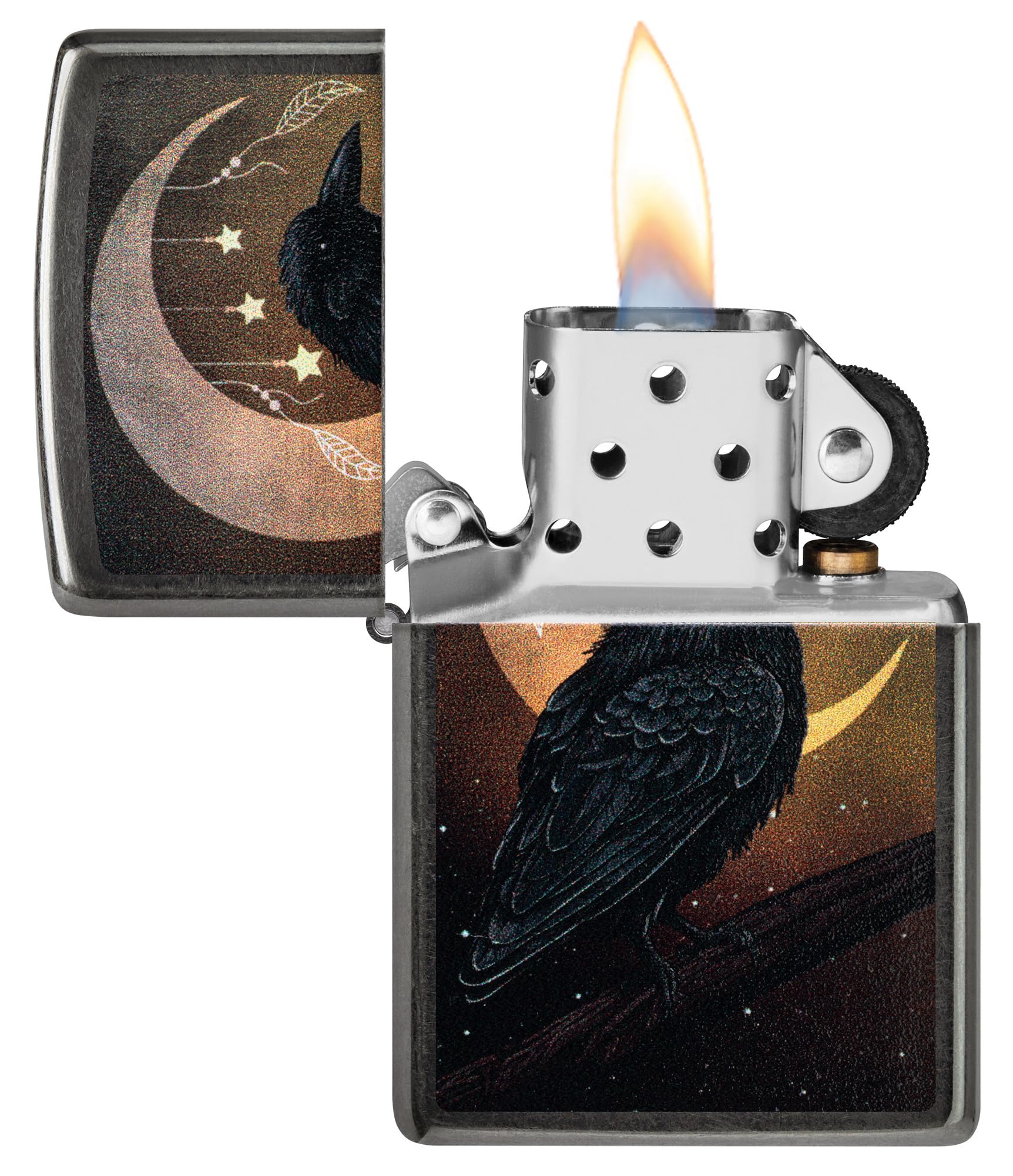 Zippo Animal Flair Design Armor High Polish Blue Pocket Lighter